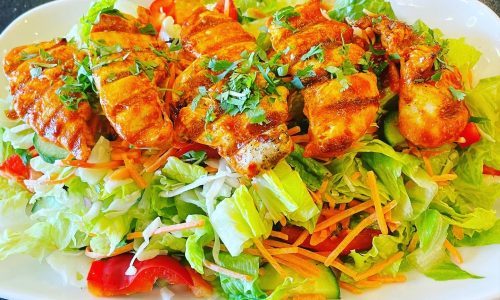 Cayenne piri piri chicken salad